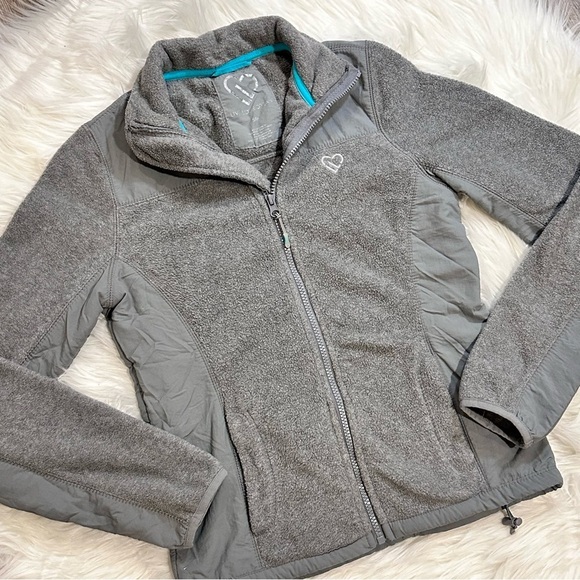 Aeropostale Full Zip Grey Fleece Jacket - Picture 2 of 7